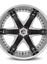 Diablo Fury Wheel 24x10 Blank 35 78.1 Chrome                                     - FUR-241BLNK3578 - Image 2
